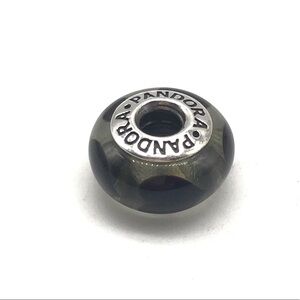 Pandora Black Hearts Murano Glass Charm